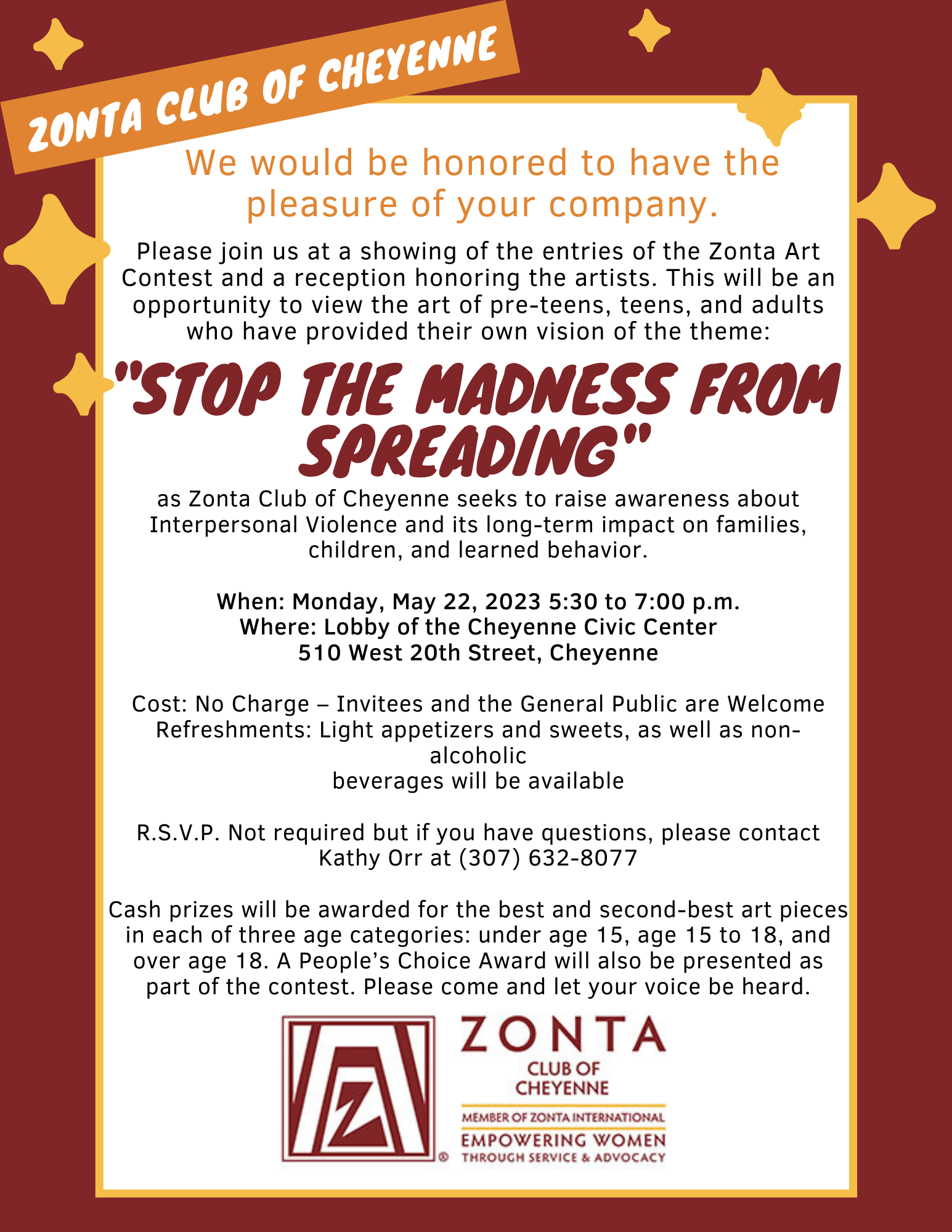Zonta Sponsor Form
